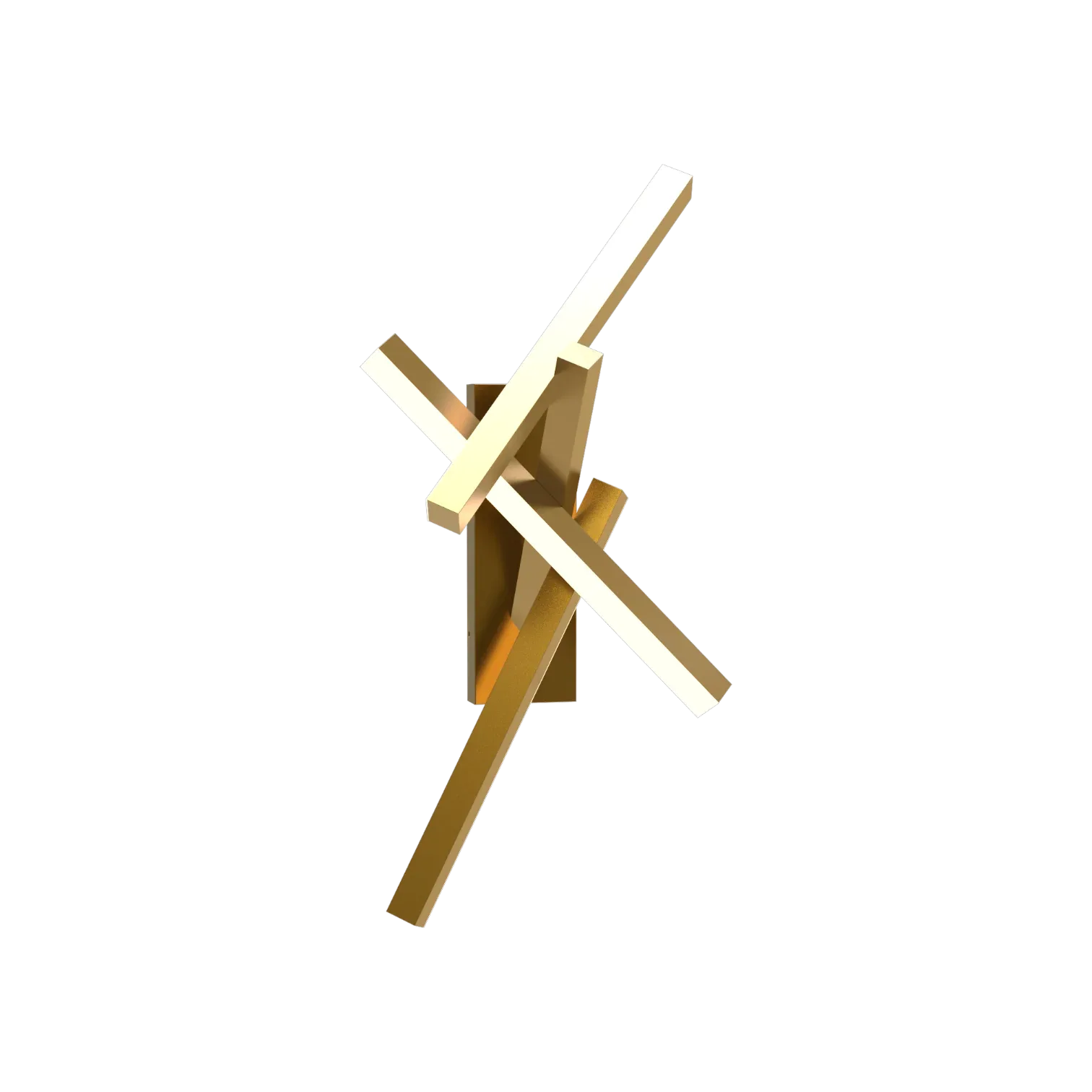 Azzaro Home's Erratic Forms LED Wall Sconce illuminating a sophisticated interior in aged brass - Bd22727 perspective